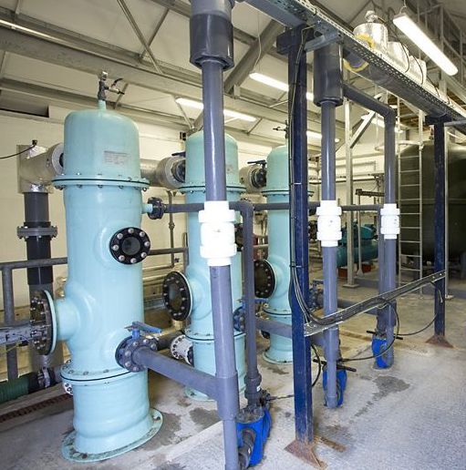 industrial filtering plant room