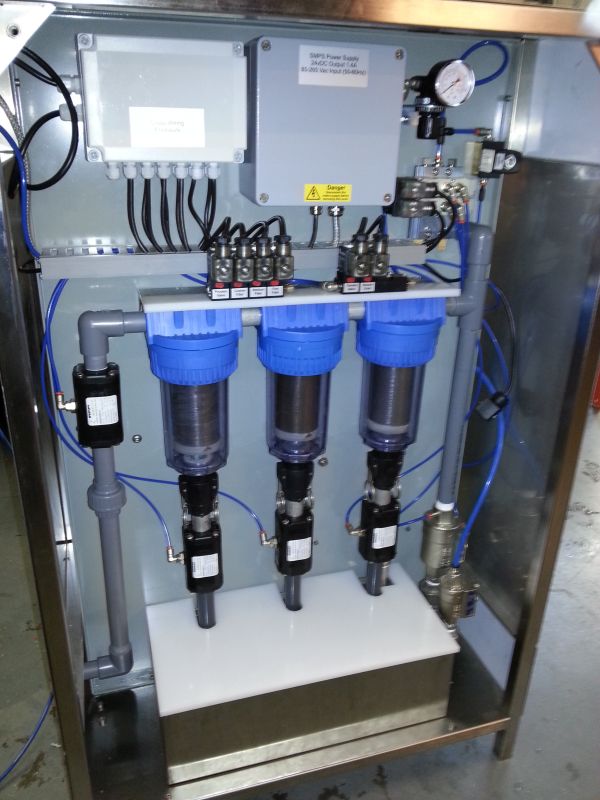 batch measurement system filtration flushing cycle