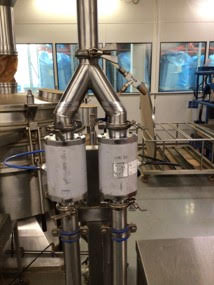pinch valves for coffee granules